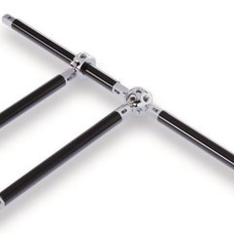 Stand rod L 50cm, Ø 22 mm,, 2 x thread. connections M12, steel black, 1 unit(s)