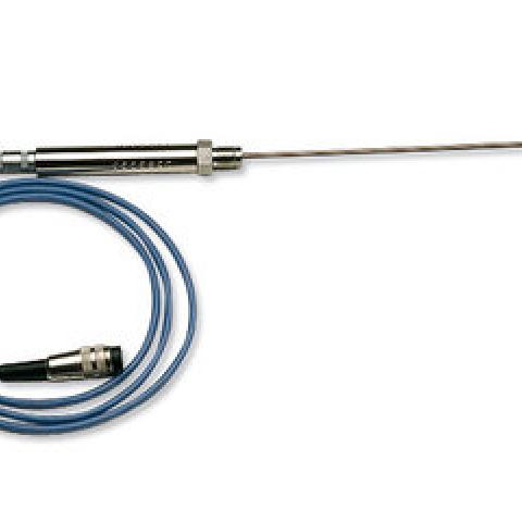 Temperature sensor FE-Cu-Ni, Ø 1.5 mm, with fine silver gasket, length 220 mm