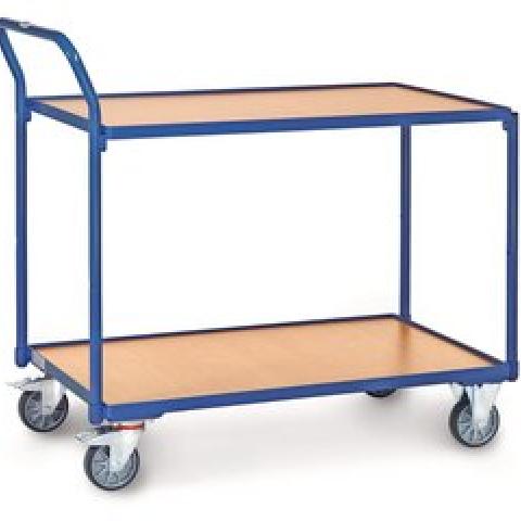Shelf trolley, wood, 2 shelves, 1000 x 600 mm, 1 unit(s)
