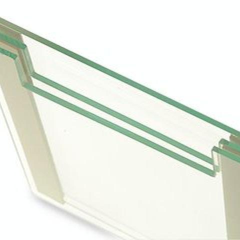 Notched Glass Plates ROTIPHORESE® PROclamp MAXI with fixed spacers, 0.75 mm