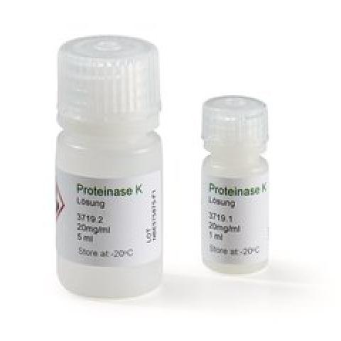 Proteinase K - Solution, 20 mg/ml, sterile, ready-to-use, 1 ml, glass