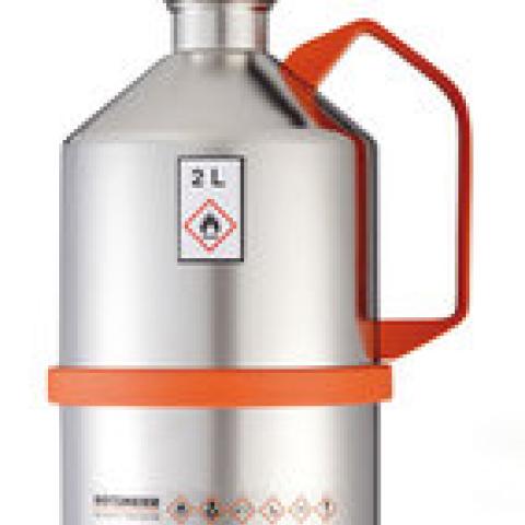Safety laboratory canister, S. steel, with microdispenser, 0.5 l, 1 unit(s)