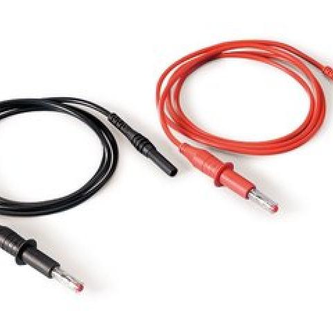 Semi-Dry-Blotter Cables, up to 1000 V, L 1 m, socket/plug Ø 4 mm, 1 pair