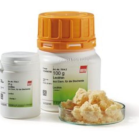 Lecithin, from eggs, for biochemistry, 25 g, plastic