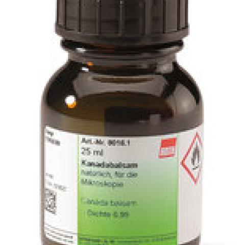 Canada balsam, natural, for microscopy, 100 ml, glass
