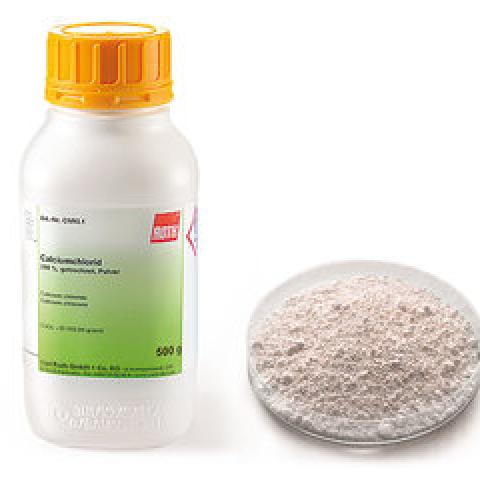 Calcium chloride, min. 94 %, dehydrated, 1 kg, plastic