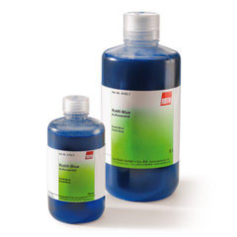 ROTI®Blue, 5x concentrated, staining solution for protein gels, 1 l, plastic