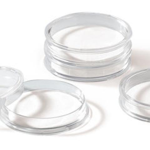 Petri dishes, PS, sterile, stackable, with blotting papier, Ø 50 x H 9 mm