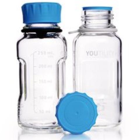 DURAN® YOUTILITY laboratory bottles, clear glass, 250 ml, GL 45, 4 unit(s)