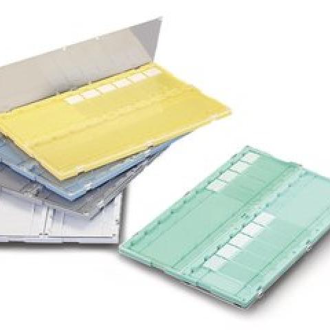 Rotilabo® micr. slide folder, PS, green, PS, L 295 x W 192 x H 11 mm, 20 slides