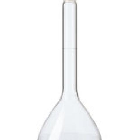 Volumetric flask, cl. A, USP<31>, DURAN®, Clear glass, standard taper NS 12/21