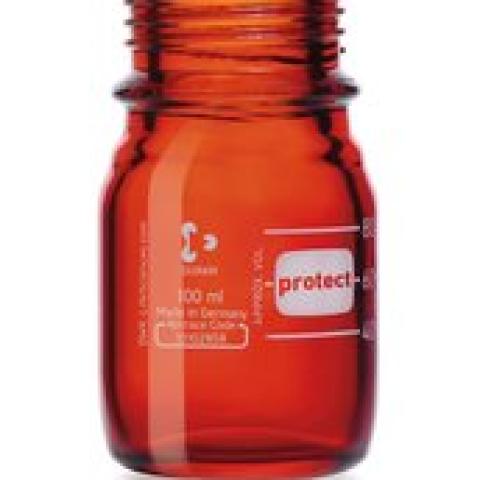 Screw top bottle, DURAN® Protect, brown, 100 ml, 10 unit(s)