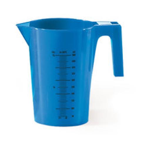 Measuring beaker made of PP, 500 ml, blue, 1 unit(s)