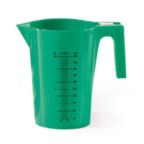 Measuring beaker made of PP, 500 ml, green, 1 unit(s)