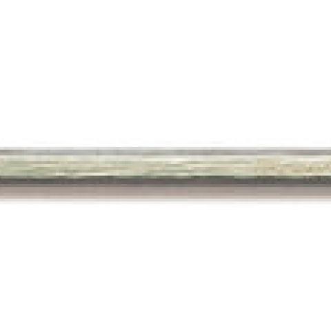 Micro-spoon spatula, stainl. steel 18/10, hexagonal handle, Ø 5 mm