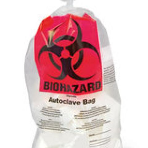 Sekuroka®-disposal bags, PP, Biohazard, thickness 50 µm, 300 x 500 mm, 8 l