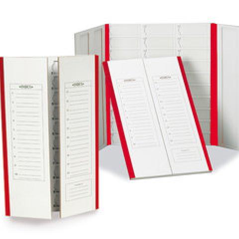 Preparation folders, red, for 20 microscope slides, 1 unit(s)