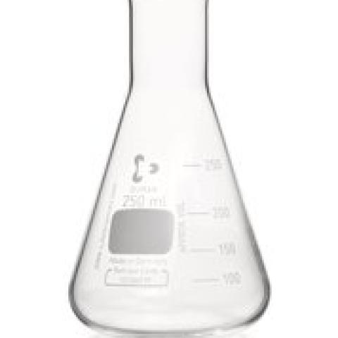 Narrow neck Erlenmeyer flasks, DURAN®, graduation, 250 ml, ISO 1773, 10 unit(s)
