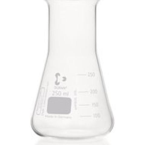 Wide neck Erlenmeyer flasks, DURAN®, scale, 250 ml, DIN 24450, 10 unit(s)