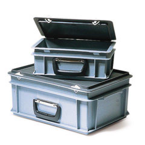 Rotilabo®-plastic case, with lid, 2 extra side handles, 32 l, 1 unit(s)