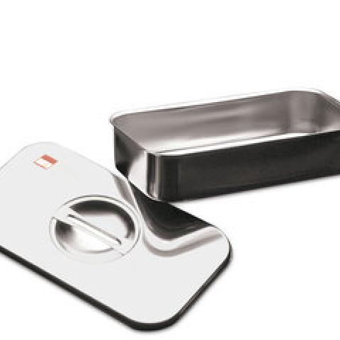 Rotilabo®-instruments tray with lid, stainless steel, L 315 x W 215 x H 65 mm