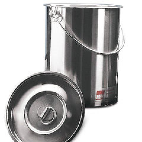 Rotilabo®-carrier bucket, 18/10 stain.steel, 5 l, Ø 175mm, H 240mm, 1 unit(s)
