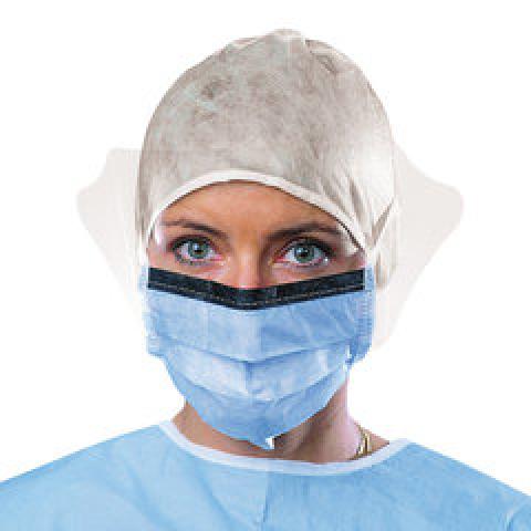 Surgical mask with visor, SUAVEL®-Antifluid, blue, 50 unit(s)