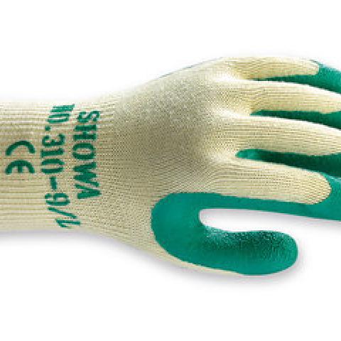 Multipurpose gloves size 10 (XL), SHOWA 310 Grip Green, 10 pair