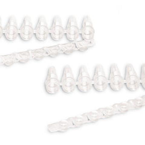 Rotilabo®-8-strip PCR reaction vials, PCR strips with convex cap strips