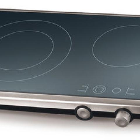 Twin hotplate CT 3400/E stainless steel, housing, Ceran® cooktop, 230 V