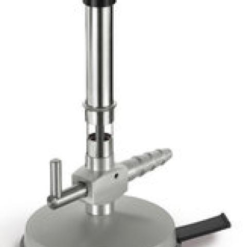 Laboratory gas burner w. sucker on base, with tap a. low heat flame, natural gas