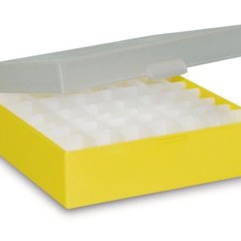 Rotilabo® cryogenic boxes, PP, yellow, H 52 mm, 5 unit(s)