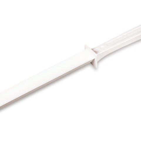Sample spatula SteriPlast®, L 263 mm, PS, white, sterile, without lid