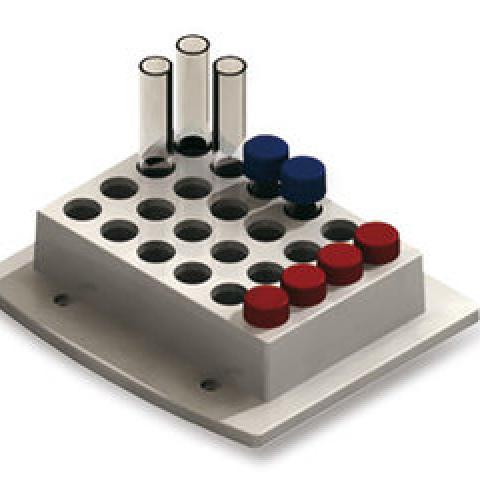 Exchangeable thermoblock f. thermoshaker, for 24 sample tubes dia.12 mm