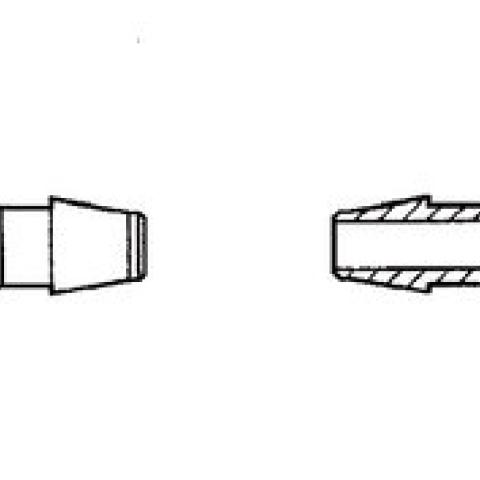 Rotilabo®-mini-tubing connectors, PP, Y-shape, for tubing inner-Ø 3.2 mm