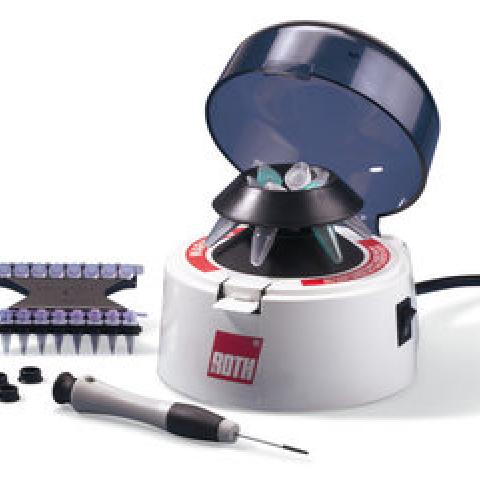 ROTILABO®-mini-centrifuge Uni-fuge, 6000/min, 2000 x g, W130xD150xH120 mm