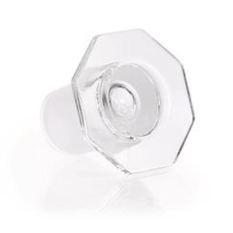 Glass-stoppers, semi-hollow, DURAN®, octagonal, standard ground joint 29/32