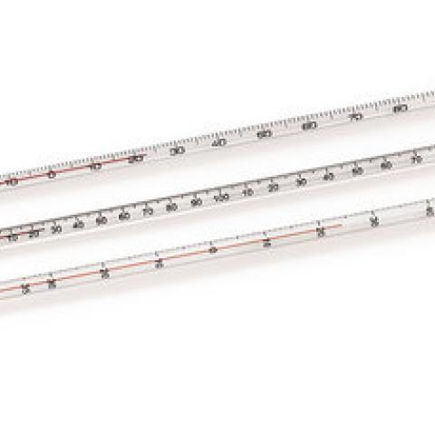 Standard glass thermometers, measuring range -10 to +200 °C, 1 unit(s)
