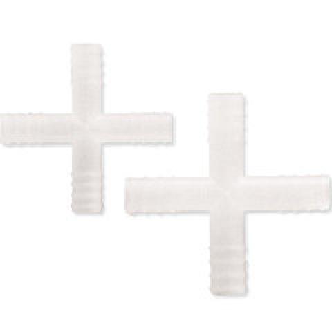 Rotilabo®-cross pieces, PP, natural, outer-Ø 6 mm, 10 unit(s)