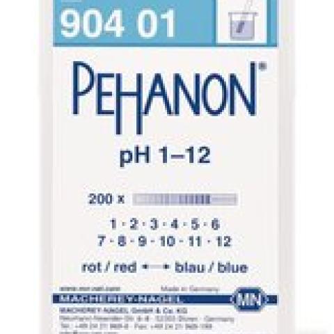 Indicator papers PEHANON®, with imprinted pH-scale, pH 1-12, 200 unit(s)