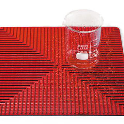 Rotilabo®-laboratory mat, silicone, black, 350 x 350 mm, 1 unit(s)