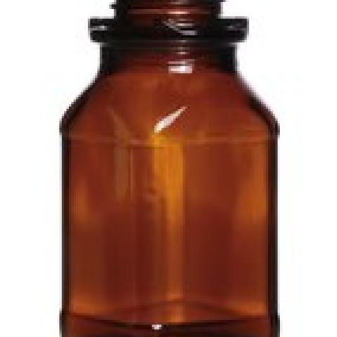 Square narrow-mouth bottles, 100 ml, brown glass, thread 32, high form