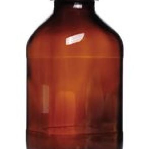 Square narrow-mouth bottles, 1000 ml, brown glass, thread 45, high form