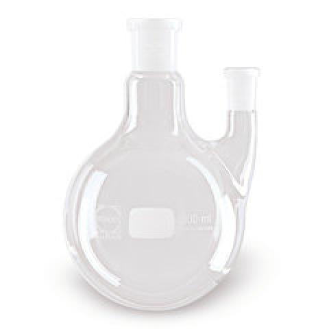 Double neck round flask, DURAN®, 500 ml, side neck parallel NS 14/23, 1 unit(s)