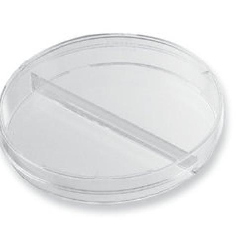 Petri bowls, subdivided in 2 sections, PS, sterile, Ø 94 x H 15 mm, 25 ml/Well