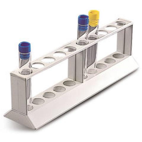 Test tube stands with 2 tiers, 10 slots, hole Ø 18 mm, 1 unit(s)