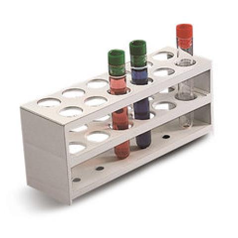 Test tube stands with 3 tiers, 12 slots, hole Ø 20 mm, 1 unit(s)