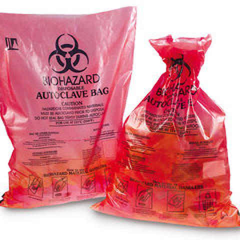 Sekuroka® disposal bags - Biohazard, PE, W 210 x H 290 mm, thickn. 20 µm