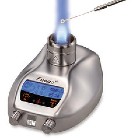 Safety lab burner Fuego SCS pro, W 103 x D 130 H 49 mm, mains independent