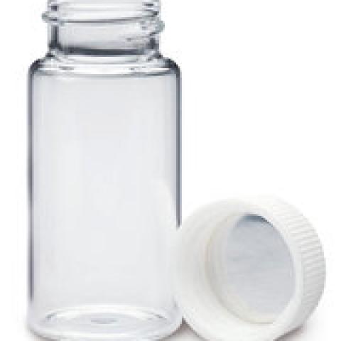 PET scintillation vials, 20 ml, Cap with aluminium seal, 500 unit(s)
